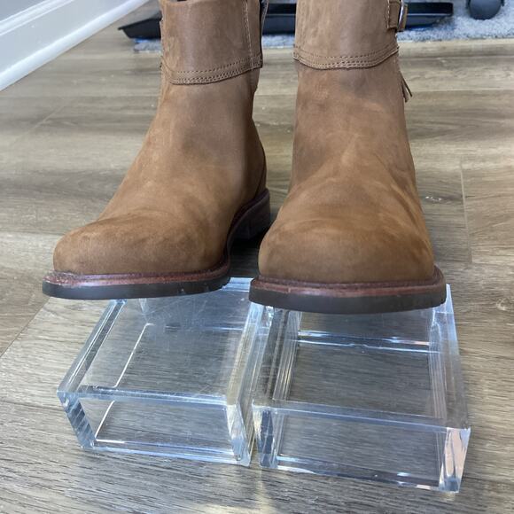 Ariat Abbey Boot Women Sz 7.5 Chestnut Waterproof Nubuck Side Zip Tassle - Picture 7 of 10